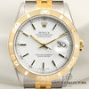 Full-Set Unworn Rolex DateJust Turn-O-Graph Steel & Gold 16263 Second Hand Watch Collectors 2