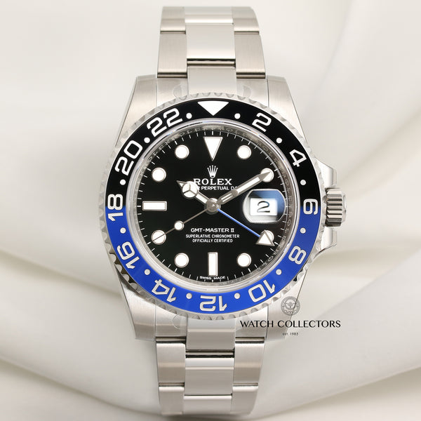 Full Set Unworn Rolex GMT-Master II 116710BLNR Batman Stainless Steel Second Hand Watch Collectors 1