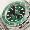 Full Set Unworn Rolex Submariner 116610LV Hulk Stainless Steel Second Hand Watch Collectors 6