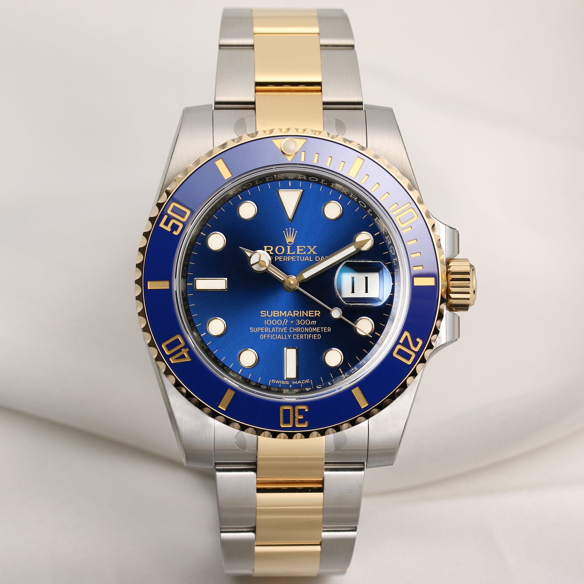 Full Set Unworn Rolex Submariner 116613LB 2018 Steel & Gold Second Hand Watch Collectors (1)