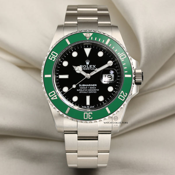 Full Set Unworn Rolex Submariner 126610LV Stainless Steel Ceramic Second Hand Watch Collectors 1