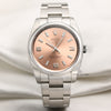 Fullset Rolex Air-King 114200 Pink Dial Stainless Steel Second Hand Watch Collectors 1