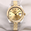 Fullset Rolex DateJust II 126333 Stainless Steel 18K White Gold Bezel Champagne Diamond Dial Second Hand Watch Collectors 1