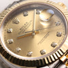 Fullset Rolex DateJust II 126333 Stainless Steel 18K White Gold Bezel Champagne Diamond Dial Second Hand Watch Collectors 4