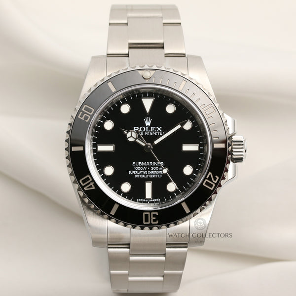 Fullset Rolex Submariner 114060 Stainless Steel Non Date Second Hand Watch Collectors 1