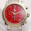 Girard Perregaux Ferrari Chronograph Steel & 18k Yellow Gold Second Hand Watch Collectors 2