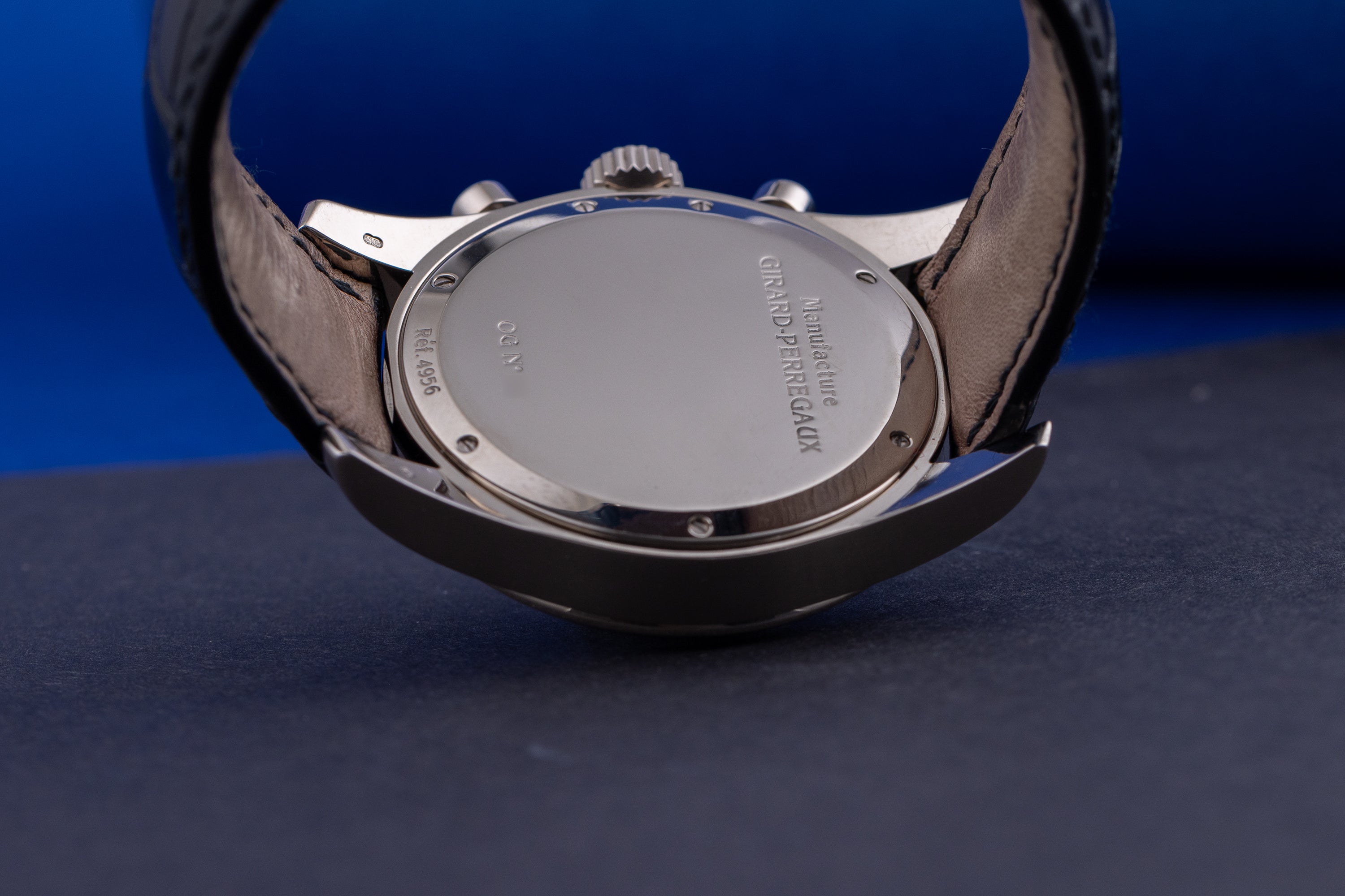 Girard Perregaux Chronograph | REF. 4956 | Blue Dial | 18k White Gold