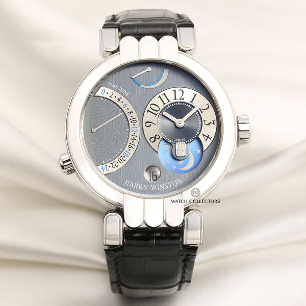 Harry Winston 18K White Gold Second Hand Watch Collectors 1