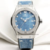 Hublot-Jeans-Diamond-Dial-Bezel-18K-White-Gold-Second-Hand-Watch-Collectors-1