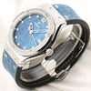 Hublot Jeans Diamond Dial & Bezel 18K White Gold Second Hand Watch Collectors 3