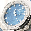 Hublot Jeans Diamond Dial & Bezel 18K White Gold Second Hand Watch Collectors 4