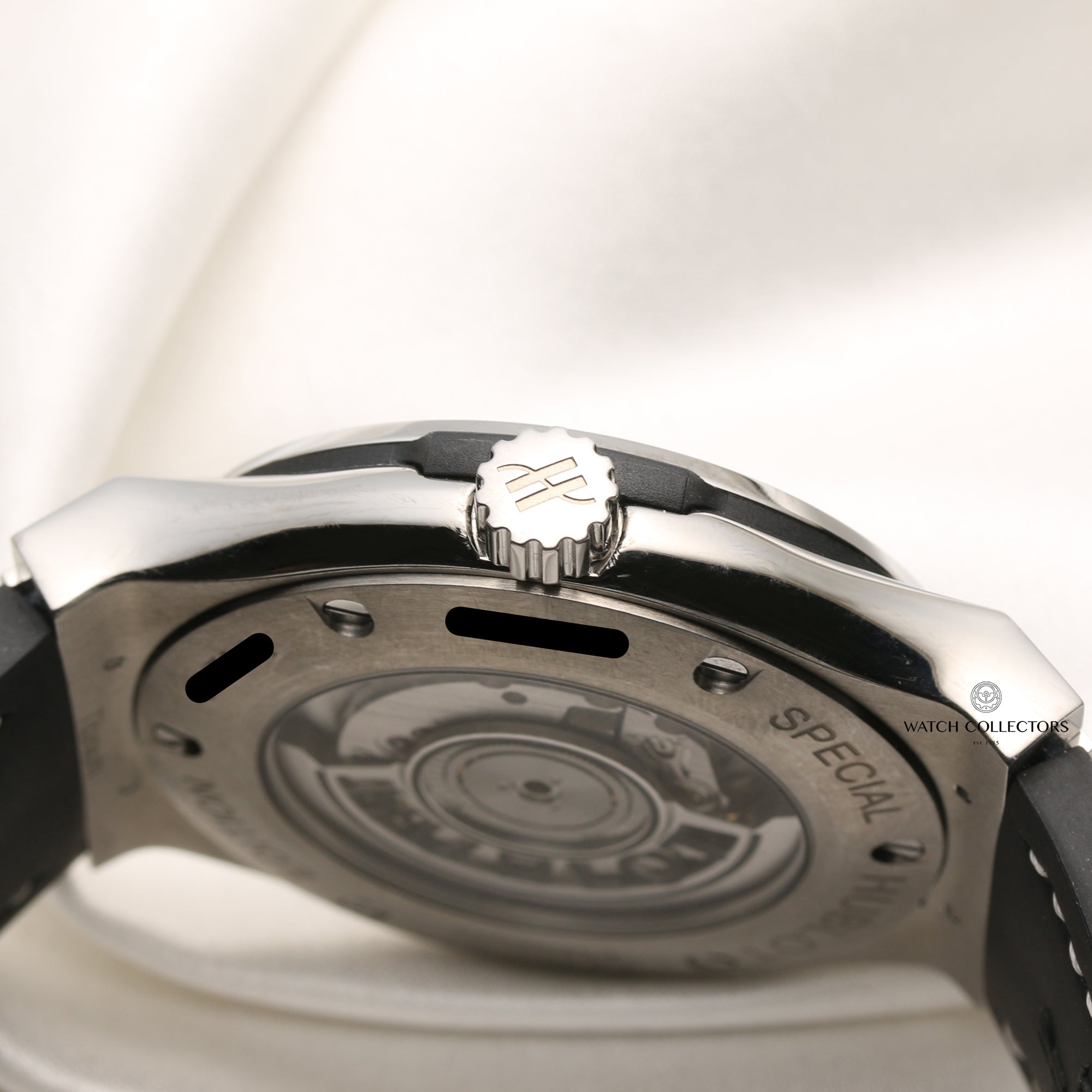 Hublot Jeans Diamond Dial & Bezel 18K White Gold Second Hand Watch Collectors 5