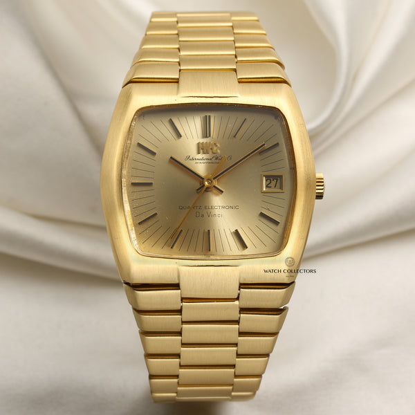 IWC 18K Yellow Gold Second Hand Watch Collectors 1