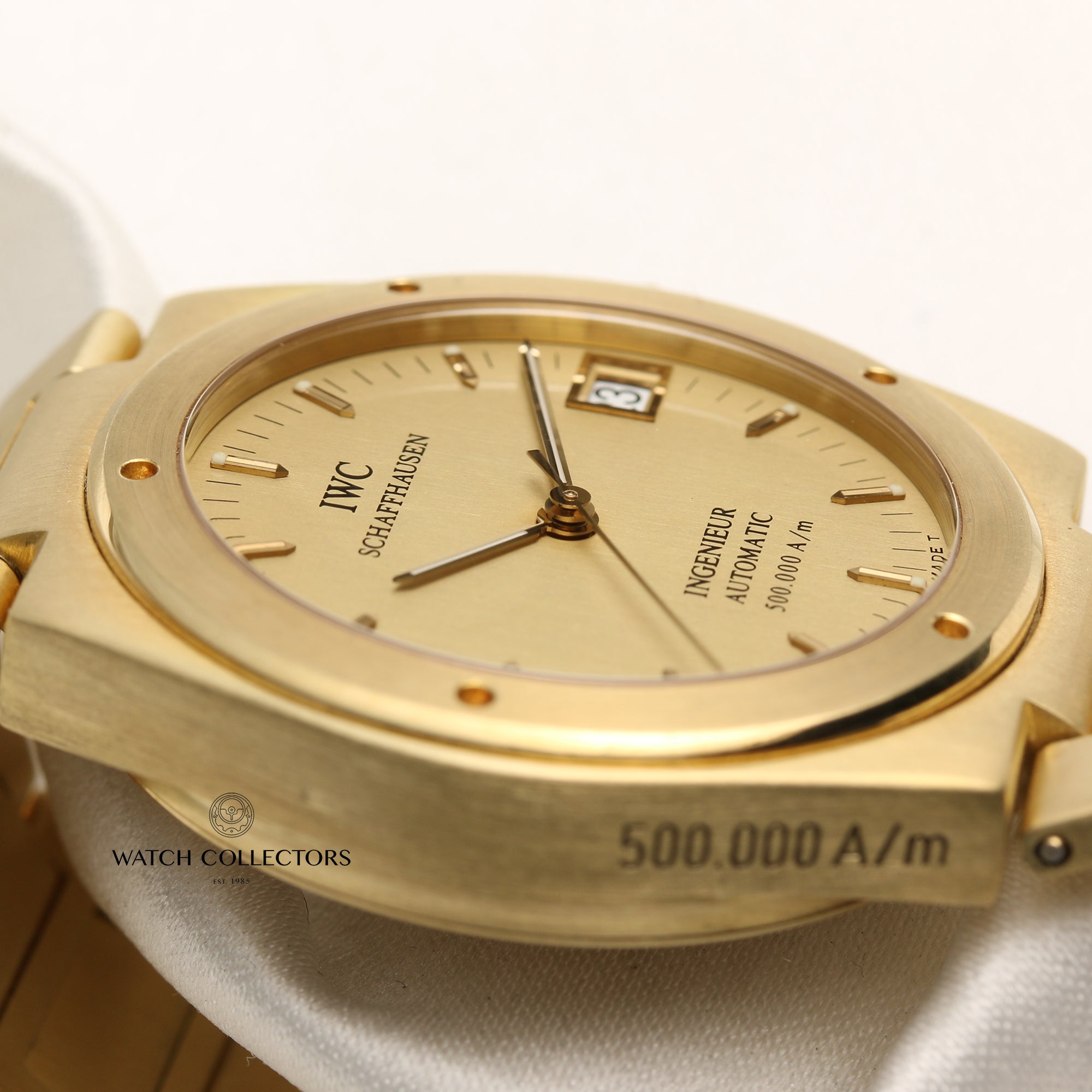 IWC 18K Yellow Gold Second Hand Watch Collectors 5