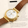 IWC Perpetual Calender 18K Yellow Gold Second Hand Watch Collectors 10