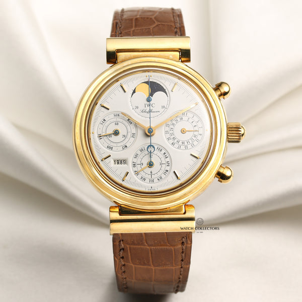 IWC Perpetual Calender 18K Yellow Gold Second Hand Watch Collectors 1