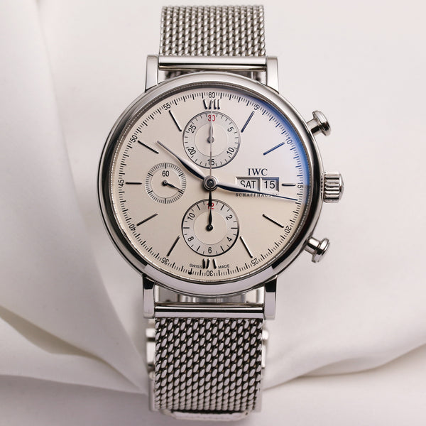 IWC Portofino Chronograph IW3910 Stainless Steel – Watch Collectors