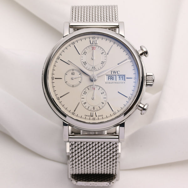 IWC Portofino Chronograph IW391005 Stainless Steel Second Hand Watch Collectors 1