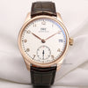 IWC-Portugese-Hand-Wound-Eight-Days-IW510204-18K-Rose-Gold-Second-Hand-Watch-Collectors-1-1