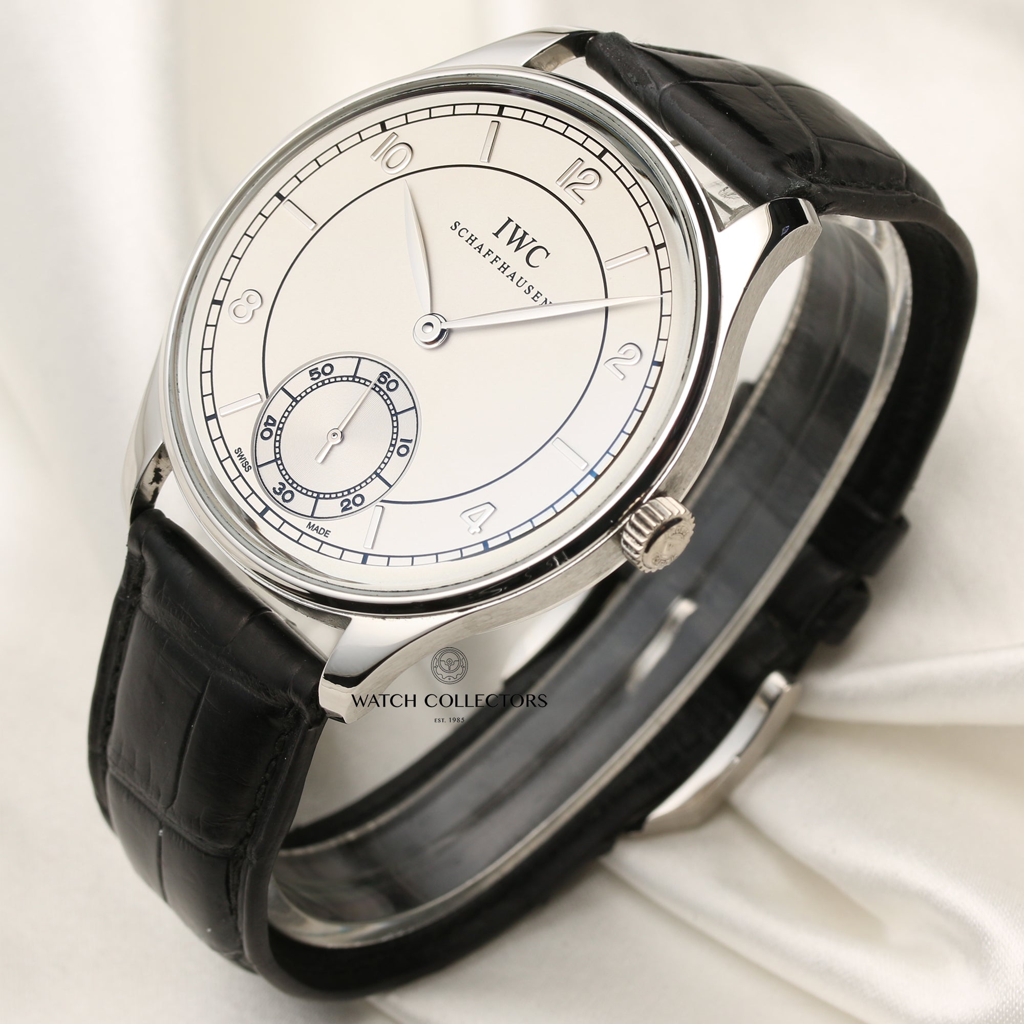 IWC Portuguese Platinum Second Hand Watch Collectors 3