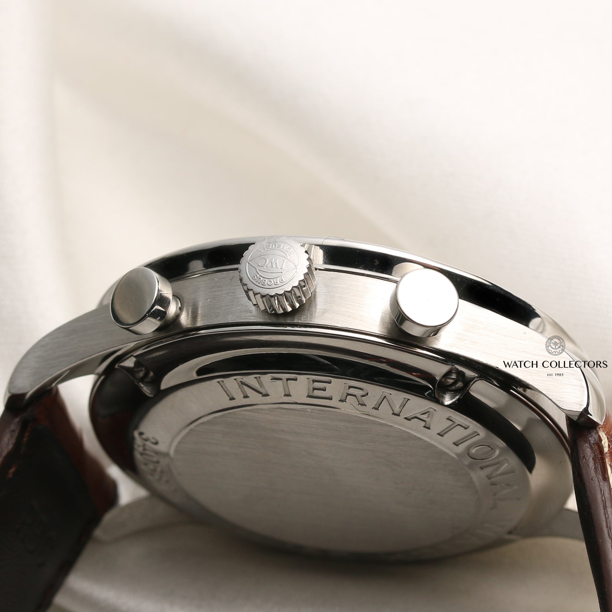 IWC Stainless Steel Chronograph Second Hand Watch Collectors 5
