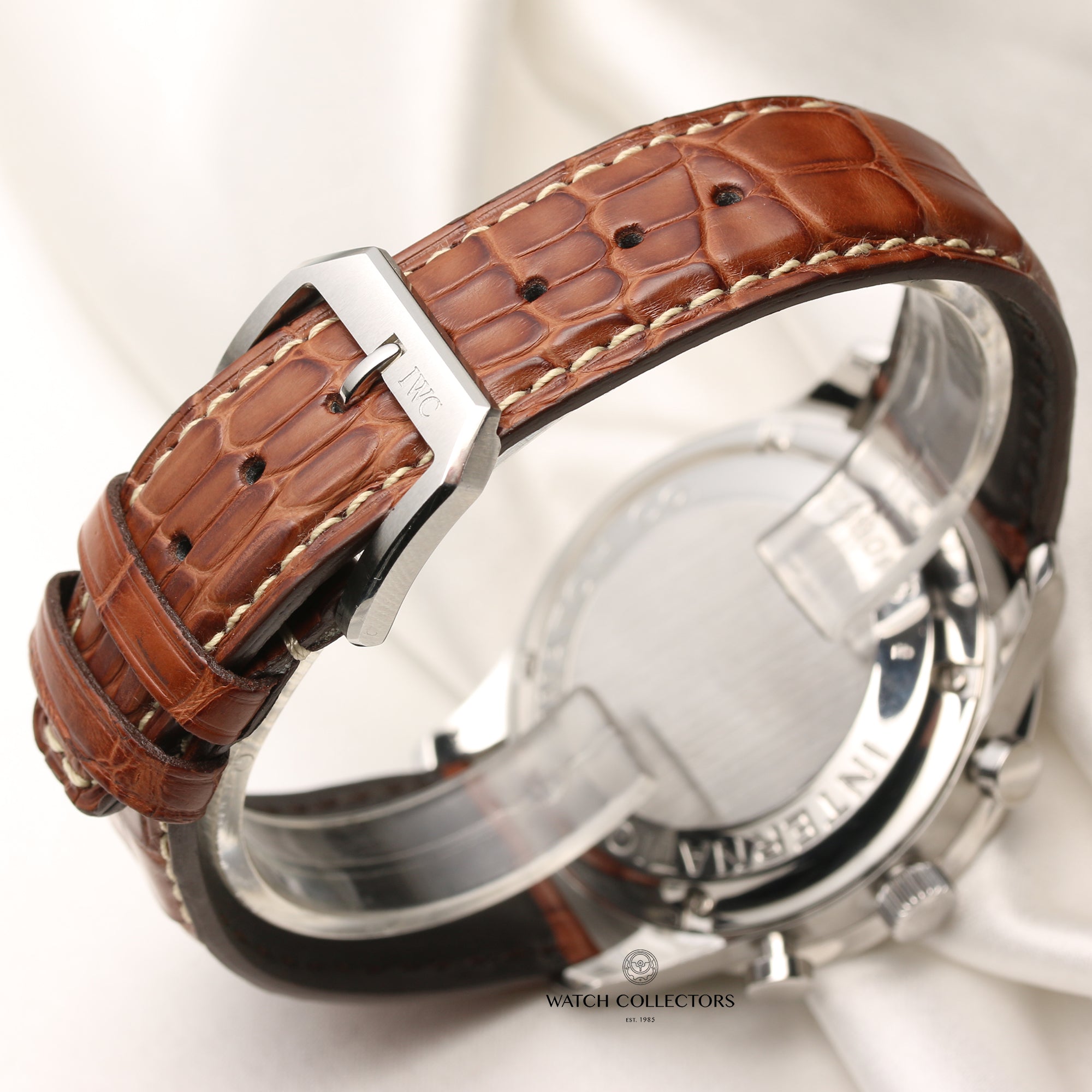 IWC Stainless Steel Chronograph Second Hand Watch Collectors 6