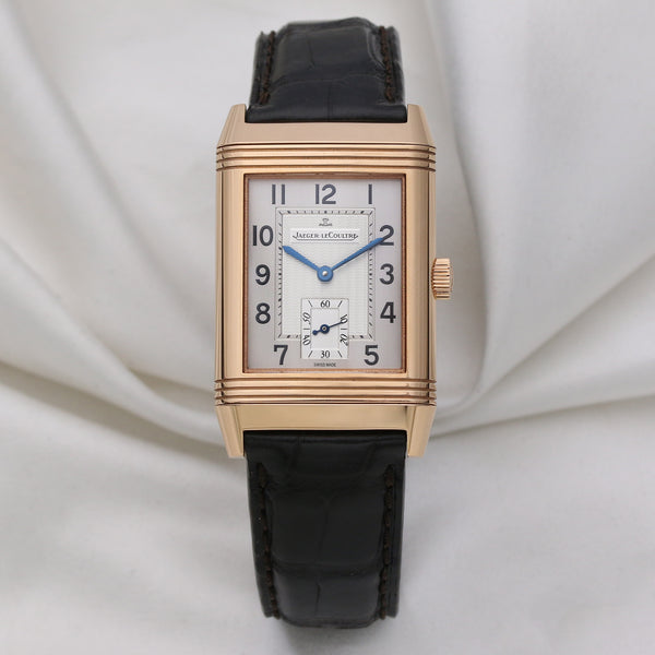 JLC Reverso 18K Rose Gold Second Hand Watch Collectors 1