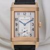 JLC Reverso 18K Rose Gold Second Hand Watch Collectors 2