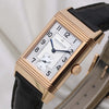 JLC Reverso 18K Rose Gold Second Hand Watch Collectors 4