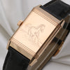 JLC Reverso 18K Rose Gold Second Hand Watch Collectors 5