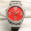 Jacob Co 18K White Gold Pave MOP Second Hand Watch Collectors 3