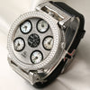 Jacob Co 18K White Gold Pave MOP Second Hand Watch Collectors 5