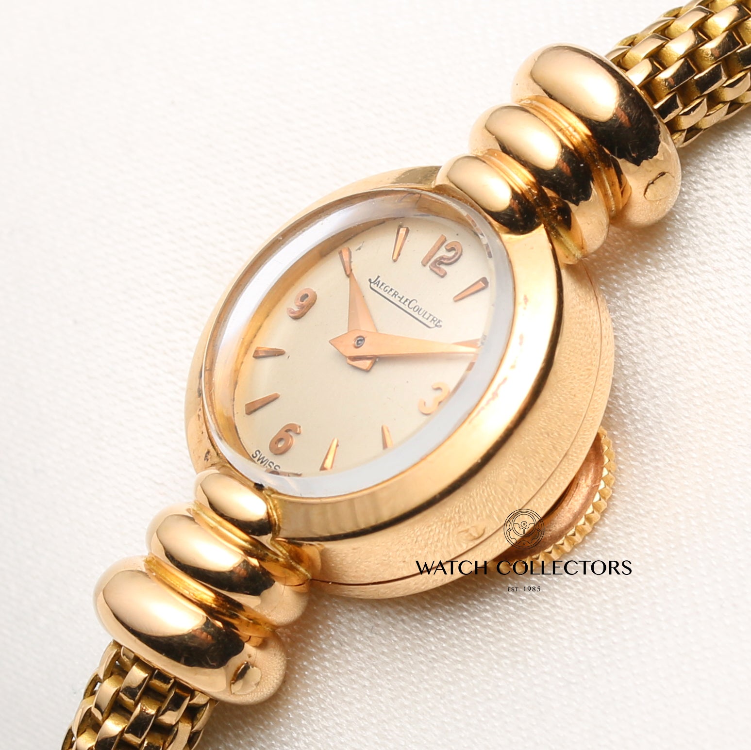 Jaeger Le-Coultre 18K Rose Gold Second Hand Watch Collectors 5