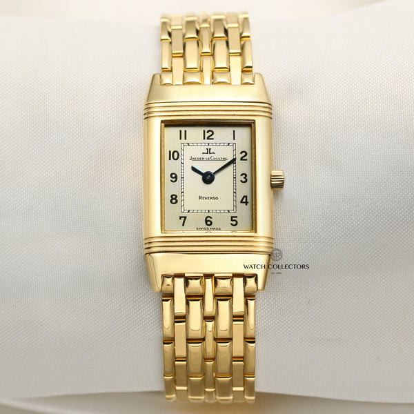 Jaeger Le-Coultre Lady Reverso 18K Yellow Gold Second Hand Watch Collectors 1