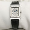 Jaeger Le-Coultre Lady Reverso Stainless Steel Diamond Bezel Second Hand Watch Collectors 1