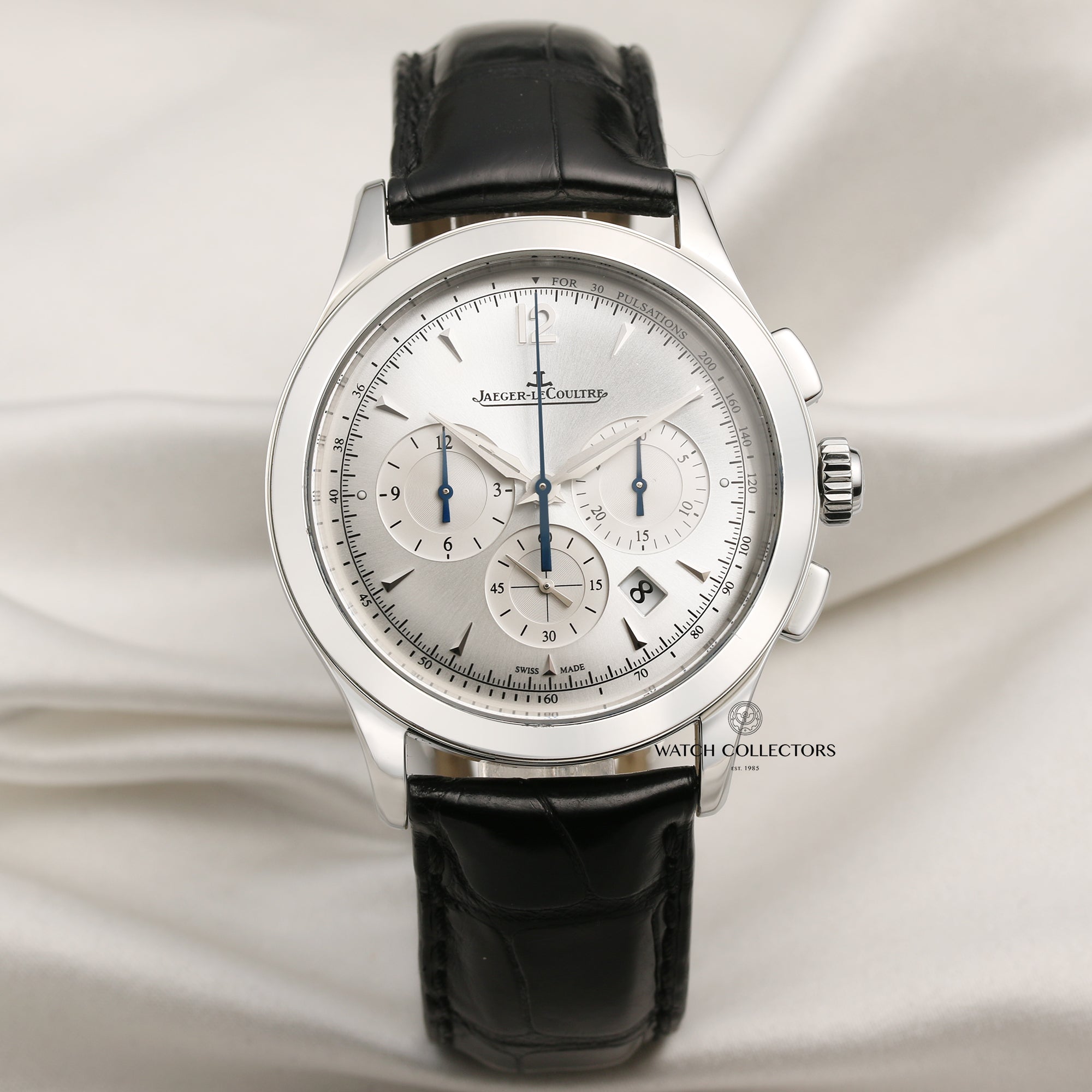 Jaeger Le-Coultre Master Control Stainless Steel Second Hand Watch Collectors 1