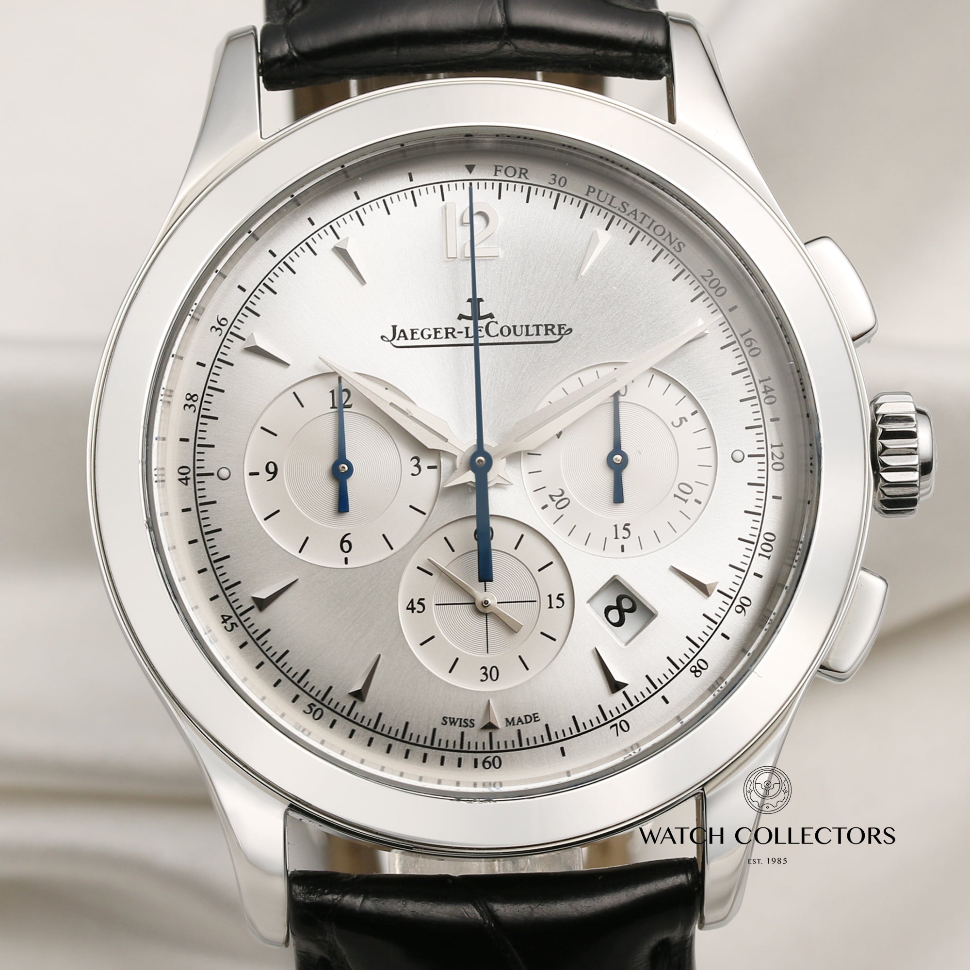 Jaeger Le-Coultre Master Control Stainless Steel Second Hand Watch Collectors 2