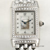Jaeger Le-Coultre Reverso 18K White Gold Diamond MOP Second Hand Watch Collectors 2