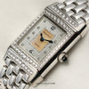 Jaeger Le-Coultre Reverso 18K White Gold Diamond MOP Second Hand Watch Collectors 4