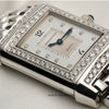 Jaeger Le-Coultre Reverso 18K White Gold Diamond MOP Second Hand Watch Collectors 5