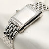 Jaeger Le-Coultre Reverso 18K White Gold Diamond MOP Second Hand Watch Collectors 6
