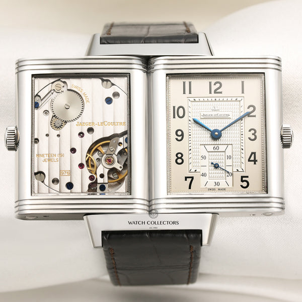 Jaeger Le-Coultre Stainless Steel Reverso Second Hand Watch Collectors 1