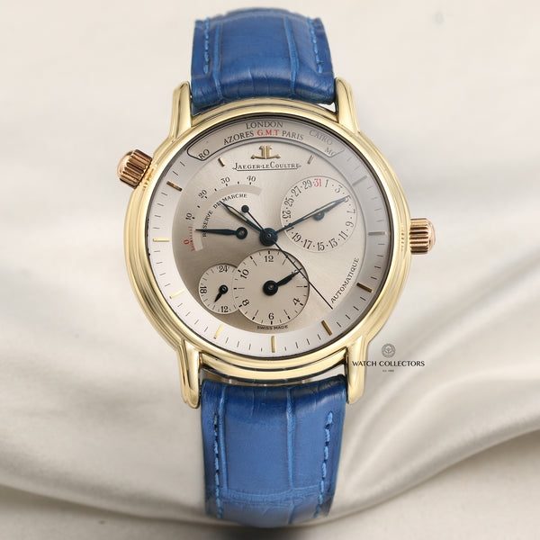 Jaeger-LeCoultre 18K Yellow Gold GMT Second Hand Watch Collectors 1