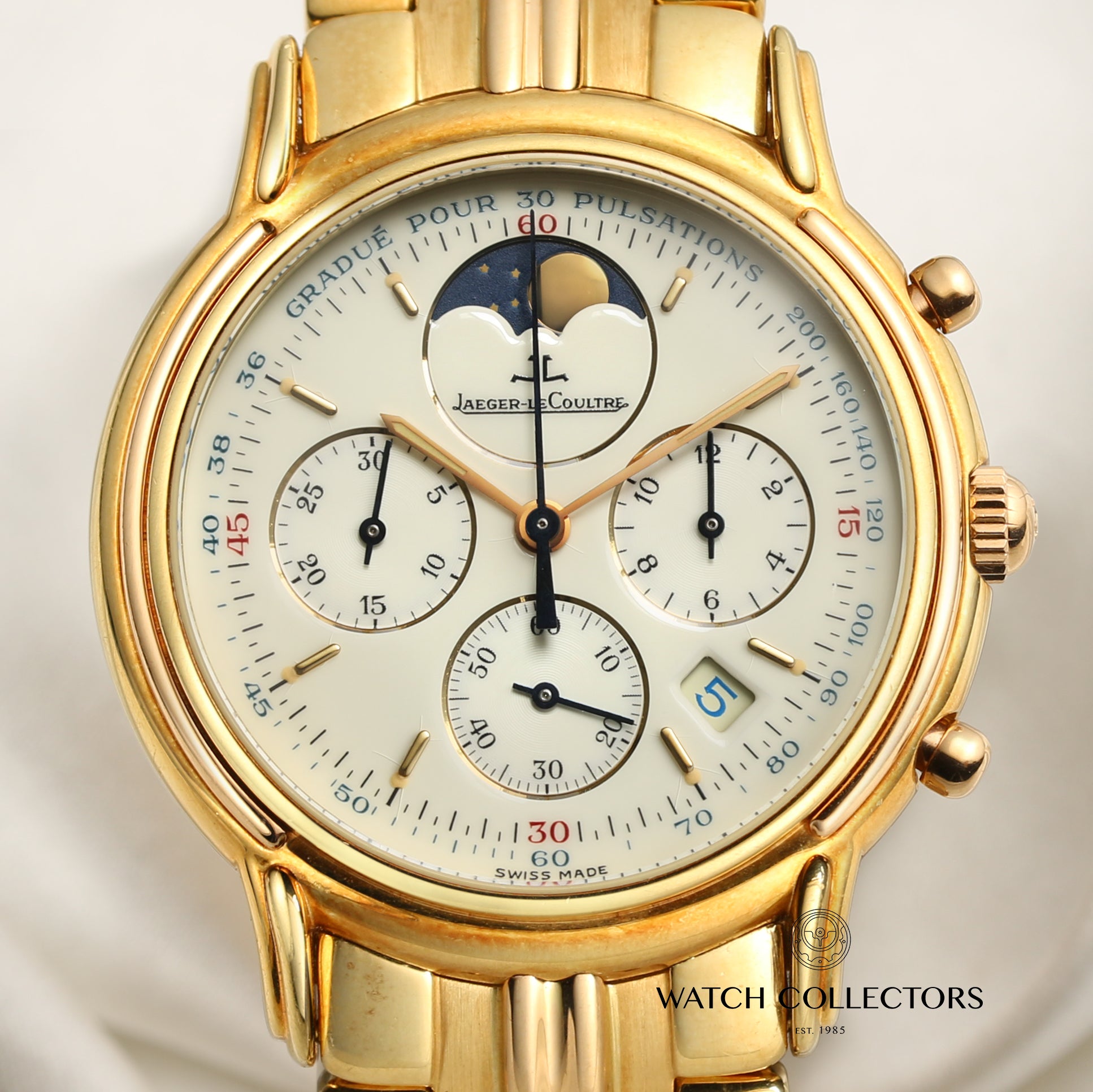 Jaeger LeCoultre Odysseus Chronograph Moonphase 165.7.3 18k Yellow