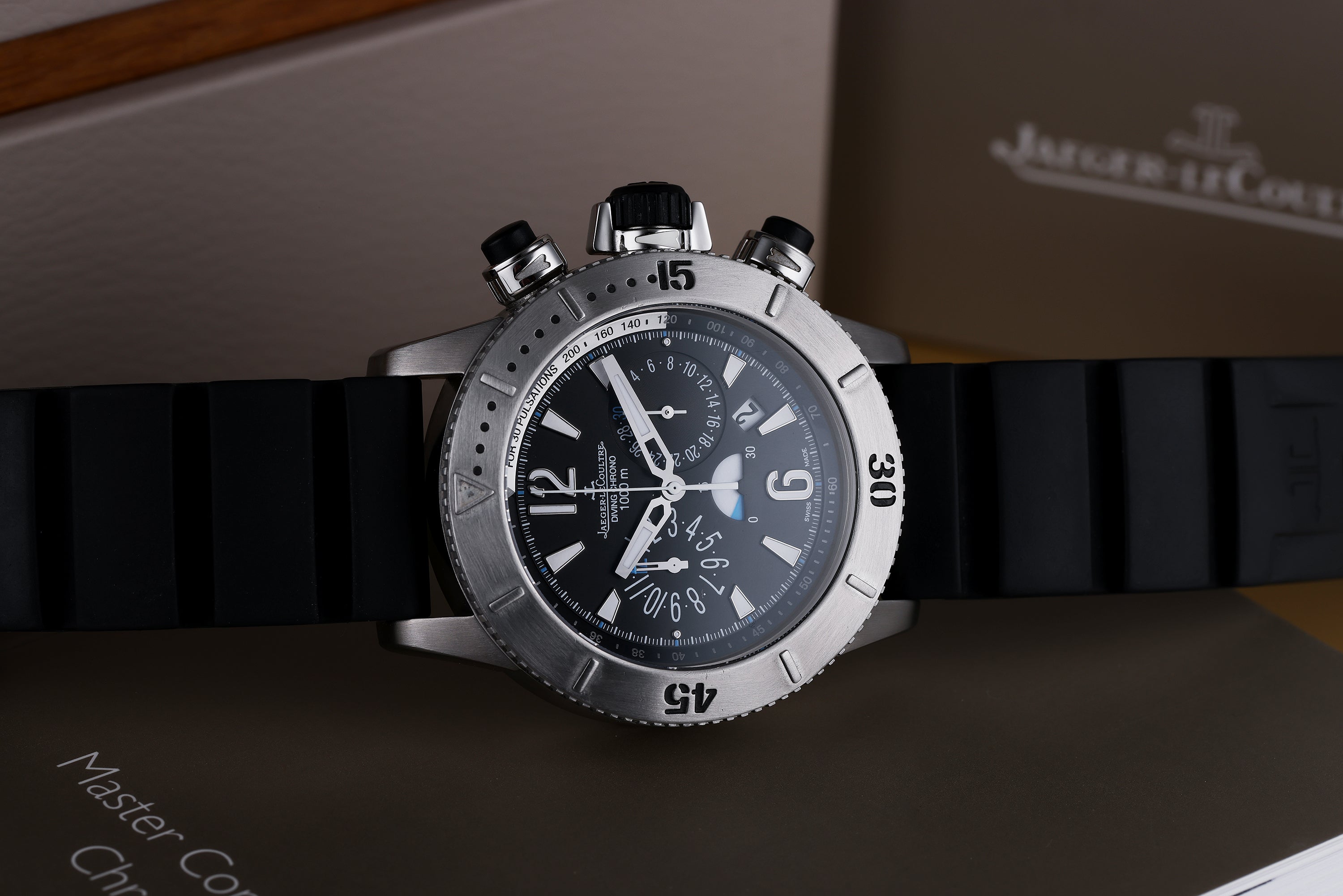 Jaeger-LeCoultre Master Compressor Diving Chronograph | REF. 160.T.25 / JLQ186T670 | Titanium & Rubber | 44mm | Box & Papers | 2013