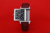 Jaeger-LeCoultre Reverso Squadra Lady Duetto | REF. 235.8.76 | Reversible Silver Dial with Diamond Bezel & Black Reverse with Smooth Bezel | Stainless Steel