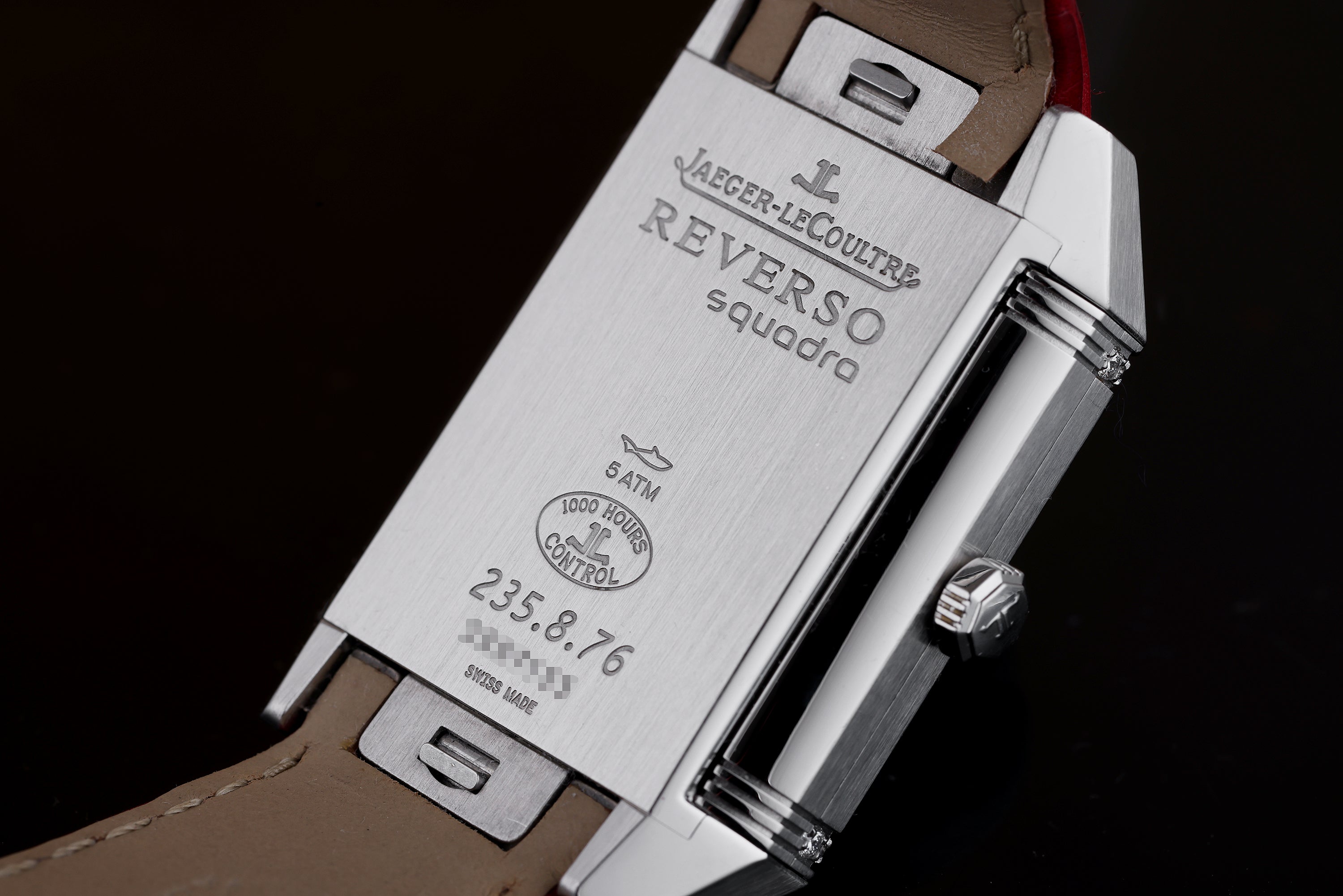 Jaeger-LeCoultre Reverso Squadra Lady Duetto | REF. 235.8.76 | Reversible Silver Dial with Diamond Bezel & Black Reverse with Smooth Bezel | Stainless Steel