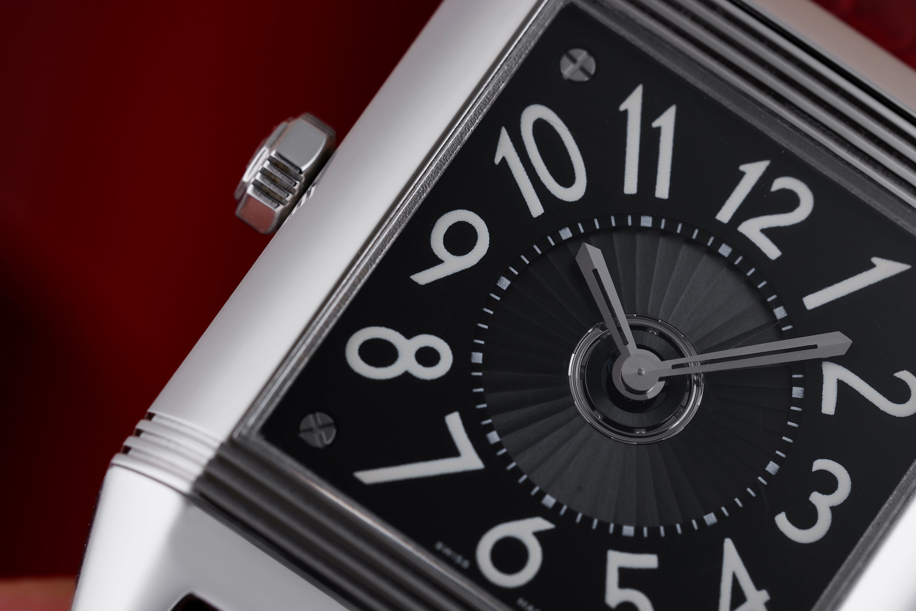 Jaeger-LeCoultre Reverso Squadra Lady Duetto | REF. 235.8.76 | Reversible Silver Dial with Diamond Bezel & Black Reverse with Smooth Bezel | Stainless Steel