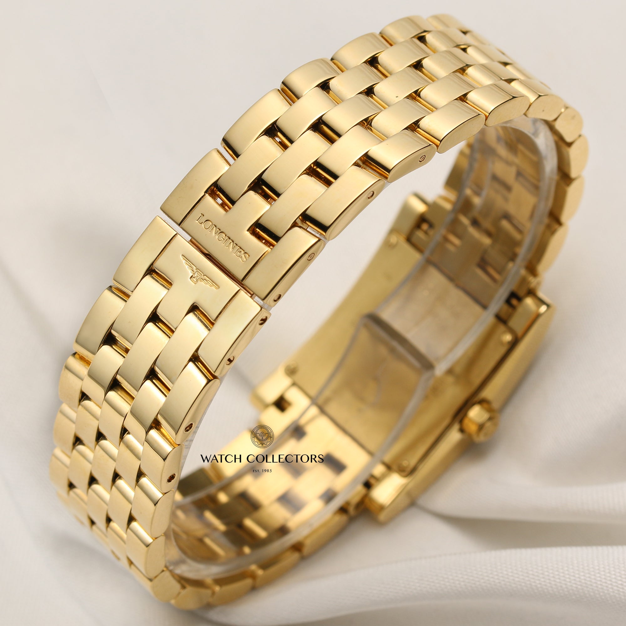 Longines 18K Yellow Gold Diamond Bezel Second Hand Watch Collectors 6