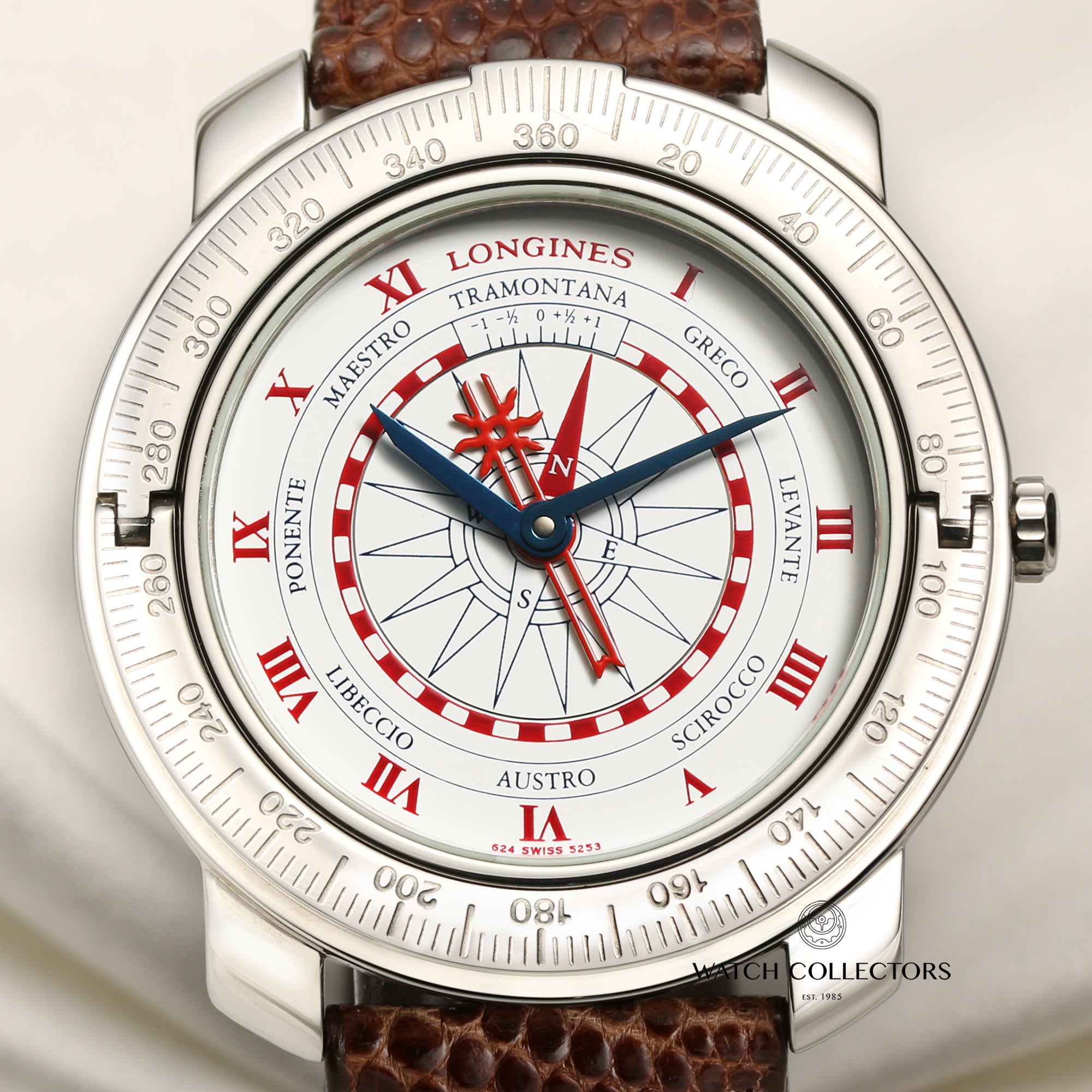 Longines Compass Stainless Steel Second Hand Watch Collectors 2